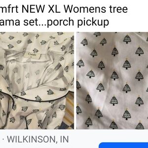 Comfrt Tree Print Pajama Set XL